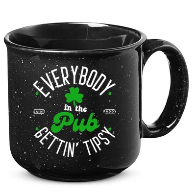 Everybody In The Pub Getting Tipsy Saint Paddy St. Patrick's Day 15oz Campfire Ceramic Mug