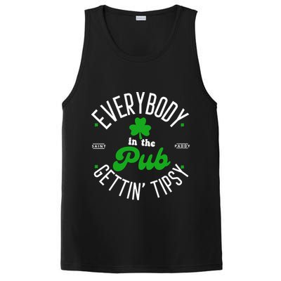 Everybody In The Pub Getting Tipsy Saint Paddy St. Patrick's Day PosiCharge Competitor Tank