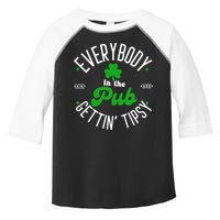 Everybody In The Pub Getting Tipsy Saint Paddy St. Patrick's Day Toddler Fine Jersey T-Shirt