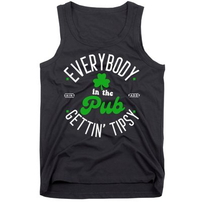Everybody In The Pub Getting Tipsy Saint Paddy St. Patrick's Day Tank Top