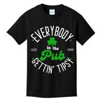 Everybody In The Pub Getting Tipsy Saint Paddy St. Patrick's Day Kids T-Shirt