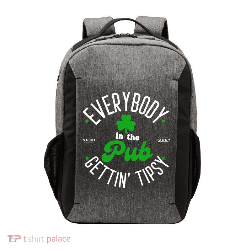 Everybody In The Pub Getting Tipsy Saint Paddy St. Patrick's Day Vector Backpack