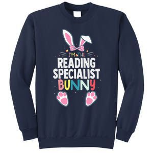 Easter I'm The Reading Specialist Bunny Easter Day Teacher Sweatshirt