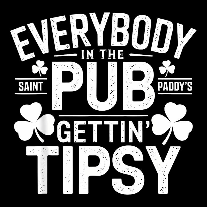 Everybody In The Pub Getting Tipsy Funny St PatrickS Day Drawstring Bag