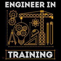 Engineer In Training Future Engineer Holding Engineering High Crown Mesh Back Trucker Hat