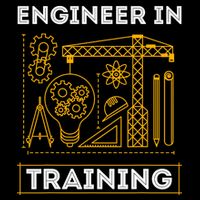 Engineer In Training Future Engineer Holding Engineering Flat Bill Trucker Hat