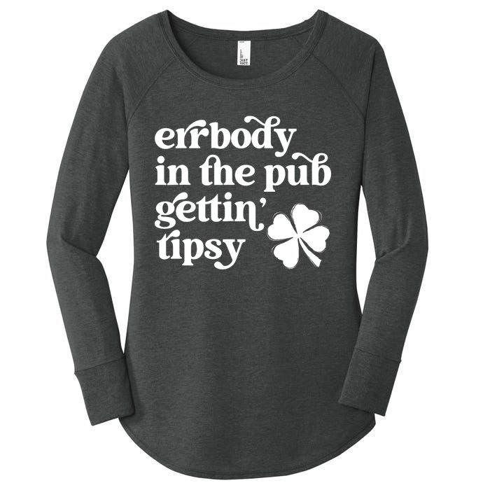 Errbody In The Pub Getting Tipsy St Patricks Day Drinking Women's Perfect Tri Tunic Long Sleeve Shirt