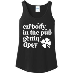 Errbody In The Pub Getting Tipsy St Patricks Day Drinking Ladies Essential Tank