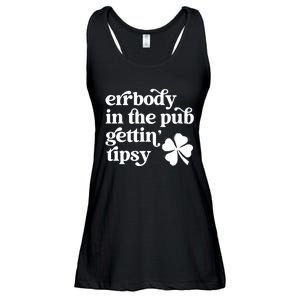 Errbody In The Pub Getting Tipsy St Patricks Day Drinking Ladies Essential Flowy Tank