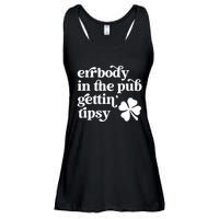 Errbody In The Pub Getting Tipsy St Patricks Day Drinking Ladies Essential Flowy Tank