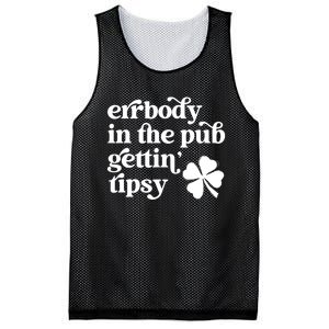 Errbody In The Pub Getting Tipsy St Patricks Day Drinking Mesh Reversible Basketball Jersey Tank