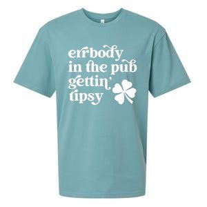 Errbody In The Pub Getting Tipsy St Patricks Day Drinking Sueded Cloud Jersey T-Shirt