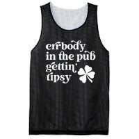 Errbody In The Pub Getting Tipsy St Patricks Day Drinking Mesh Reversible Basketball Jersey Tank