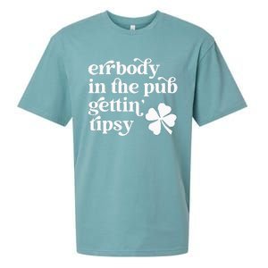 Errbody In The Pub Getting Tipsy St Patricks Day Drinking Sueded Cloud Jersey T-Shirt