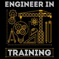 Engineer In Training Future Engineer Holding Engineering Cooling Performance Crew T-Shirt