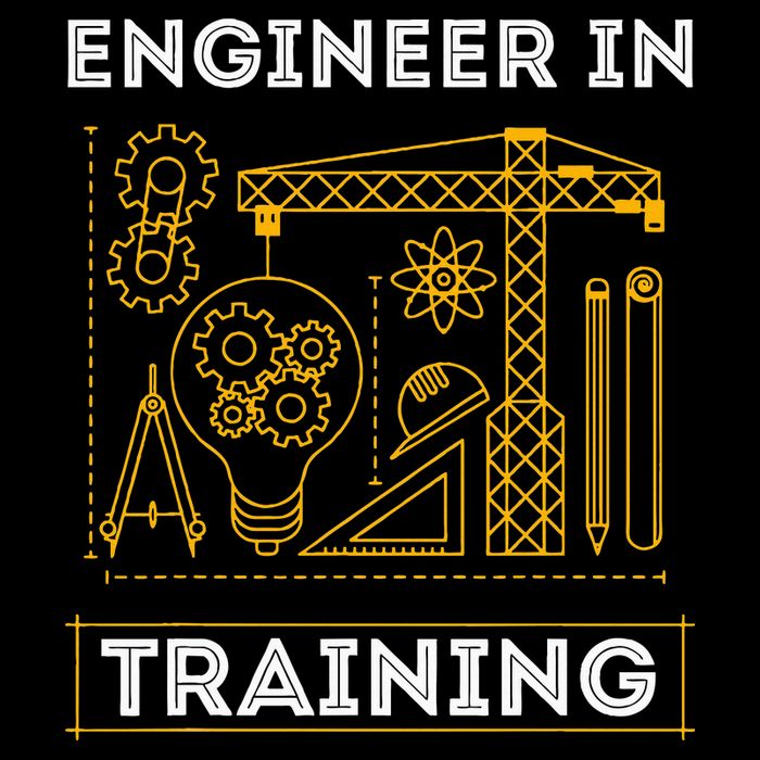 Engineer In Training Future Engineer Holding Engineering Cooling Performance Crew T-Shirt