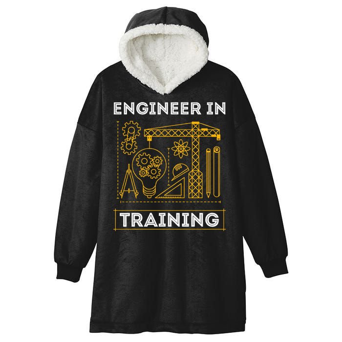 Engineer In Training Future Engineer Holding Engineering Hooded Wearable Blanket