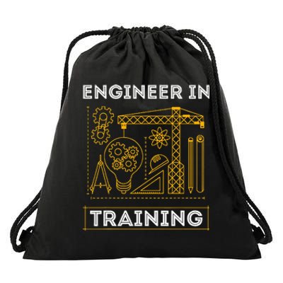 Engineer In Training Future Engineer Holding Engineering Drawstring Bag