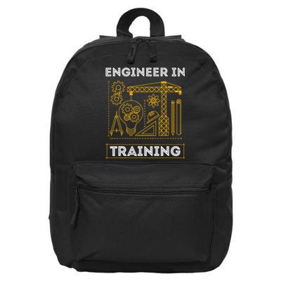 Engineer In Training Future Engineer Holding Engineering 16 in Basic Backpack