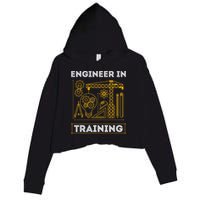 Engineer In Training Future Engineer Holding Engineering Crop Fleece Hoodie