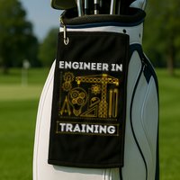 Engineer In Training Future Engineer Holding Engineering Golf Towel