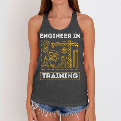 Engineer In Training Future Engineer Holding Engineering Women's Knotted Racerback Tank