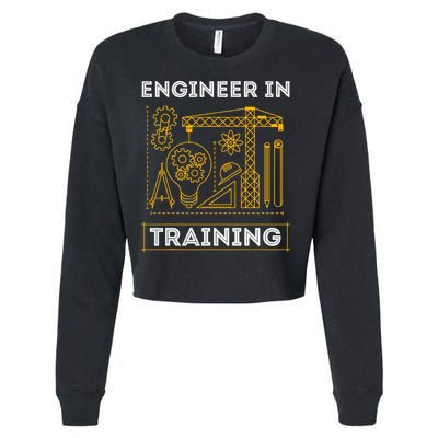Engineer In Training Future Engineer Holding Engineering Cropped Pullover Crew