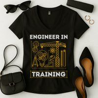 Engineer In Training Future Engineer Holding Engineering Women's V-Neck T-Shirt