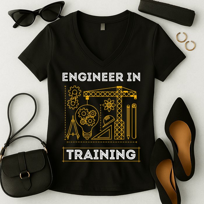 Engineer In Training Future Engineer Holding Engineering Women's V-Neck T-Shirt