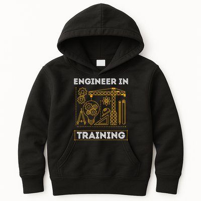 Engineer In Training Future Engineer Holding Engineering Kids Hoodie