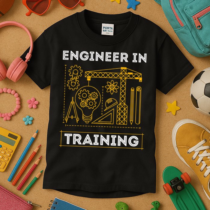 Engineer In Training Future Engineer Holding Engineering Kids T-Shirt