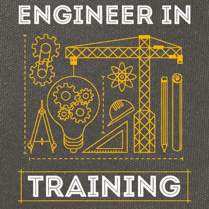 Engineer In Training Future Engineer Holding Engineering Cotton Canvas Backpack