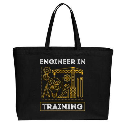 Engineer In Training Future Engineer Holding Engineering Cotton Canvas Jumbo Tote