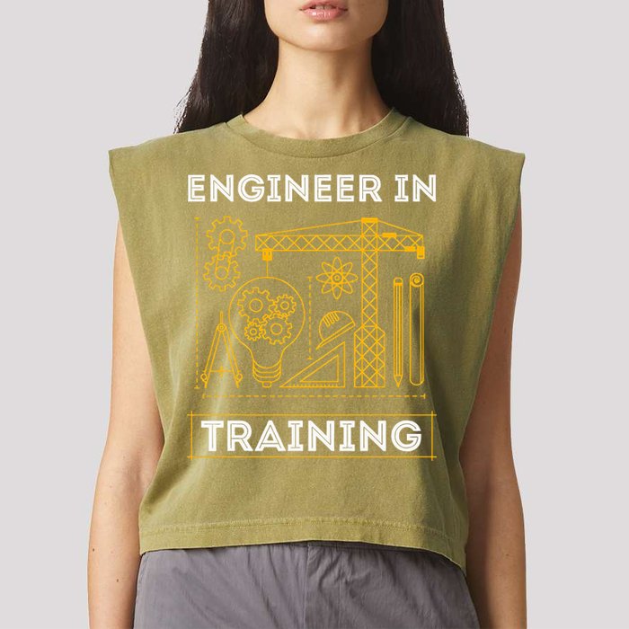 Engineer In Training Future Engineer Holding Engineering Garment-Dyed Women's Muscle Tee