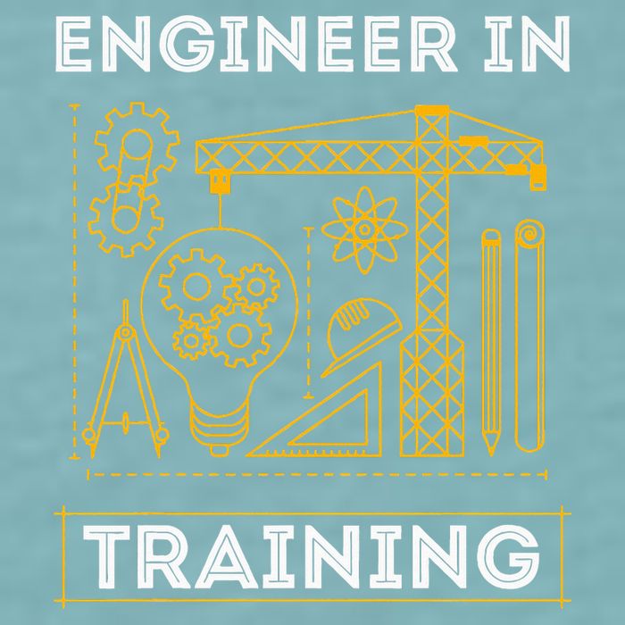 Engineer In Training Future Engineer Holding Engineering Sueded Cloud Jersey T-Shirt