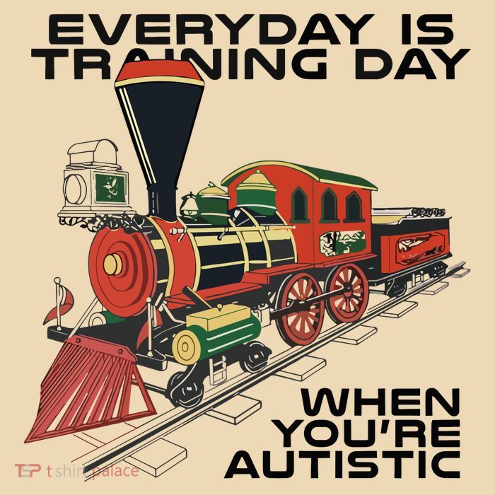 Everyday Is Training Day When You’Re Autistic Drawstring Bag