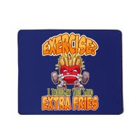 Exercise I Thought You Said Extra Fries Workout Gym Funny Mousepad