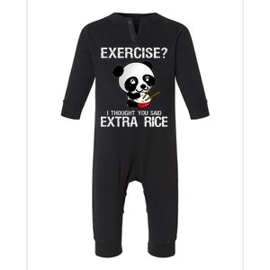 Exercise I Thought You Said Extra Rice Infant Fleece One Piece