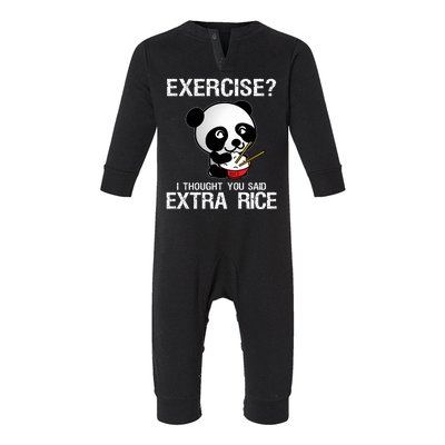 Exercise I Thought You Said Extra Rice Infant Fleece One Piece