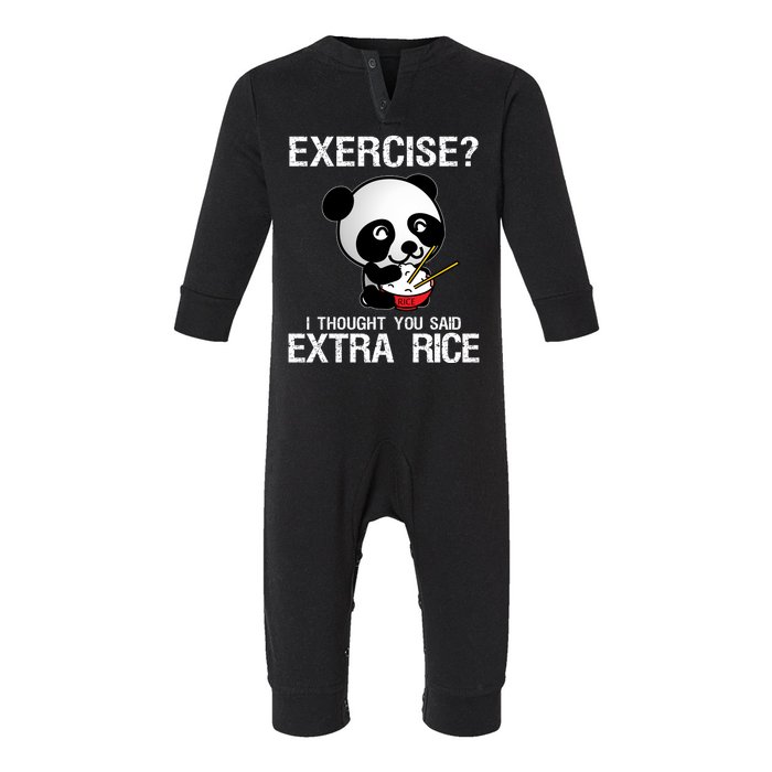 Exercise I Thought You Said Extra Rice Infant Fleece One Piece