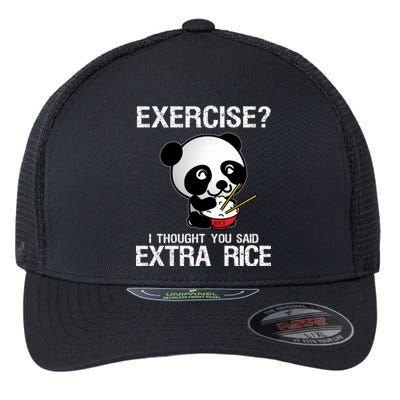 Exercise I Thought You Said Extra Rice Flexfit Unipanel Trucker Cap