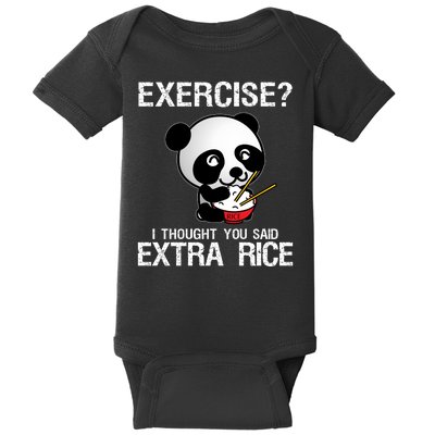 Exercise I Thought You Said Extra Rice Baby Bodysuit