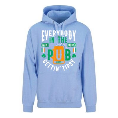 Everybody In The Pub Getting Tipsy St Patricks Day Shamrock Unisex Surf Hoodie