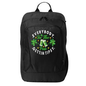 Everybody In The Pub Getting Tipsy St Patricks Day Shamrock City Backpack