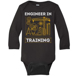 Engineer In Training Future Engineer Holding Engineering Baby Long Sleeve Bodysuit