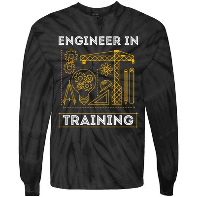 Engineer In Training Future Engineer Holding Engineering Tie-Dye Long Sleeve Shirt