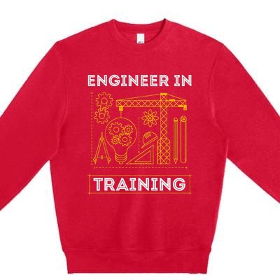 Engineer In Training Future Engineer Holding Engineering Premium Crewneck Sweatshirt