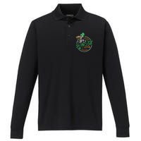 Everybody In The Pub Getting Tipsy St Patricks Day Performance Long Sleeve Polo