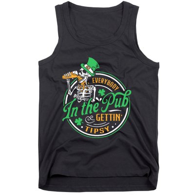 Everybody In The Pub Getting Tipsy St Patricks Day Tank Top