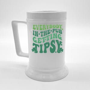 Everybody In The Pub Getting Tipsy Groovy Patricks Day Drink Beer Stein